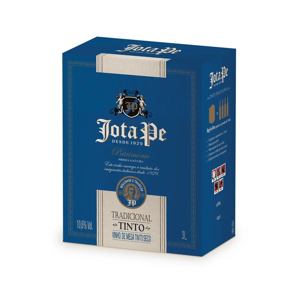 VINHO TINTO SECO TRADICIONAL BAG-IN-BOX (3LT)-JOTA PE
